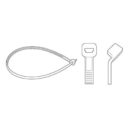 Attaches blanches bar-lock 280 mm / 11" (100)