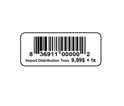 Étiquettes, blanc, 5/8" x 1 1/2" (500) S&P Le magasin des Commerçants