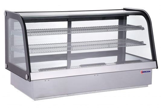 60" recessed refrigerated display case