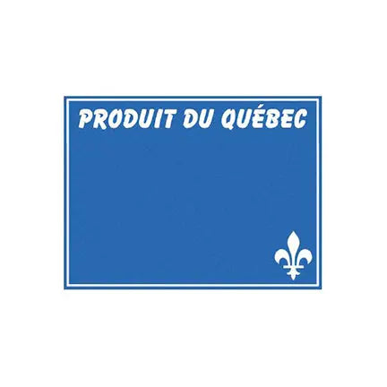 Carte bleue plastifiée, Produit du Québec, 3" x 4"-S&P Le magasin des Commerçants
