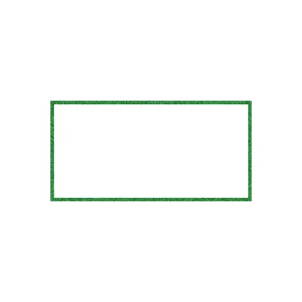 Carte plastifiée, blanc avec bordure de couleur 2" x 4" S&P Le magasin des Commerçants