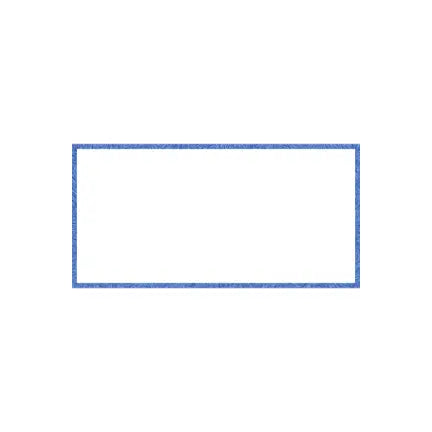Carte plastifiée, blanc avec bordure de couleur 2" x 4" S&P Le magasin des Commerçants