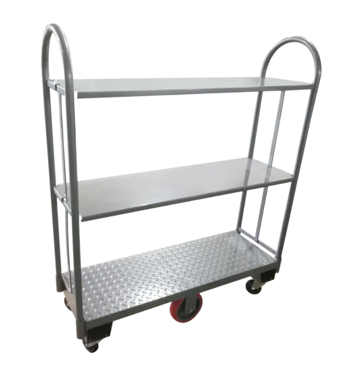 Chariot utilitaire 16" x 48" – Tout gris S&P Le magasin des Commerçants