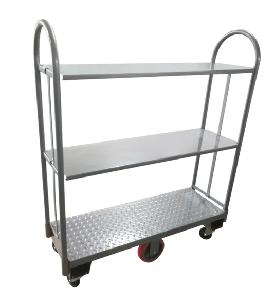 Chariot utilitaire 16" x 48" – Tout gris S&P Le magasin des Commerçants