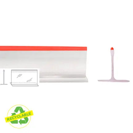 Division transparente avec bordure rouge S&P Le magasin des Commerçants