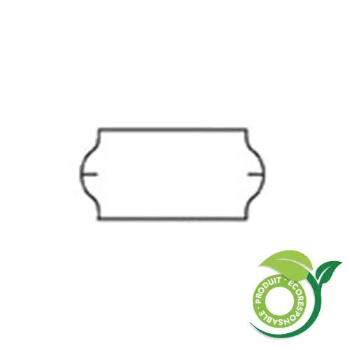 Étiquettes Meto Blanche, amovible recyclable, 22 x 12 mm (21,000) S&P Le magasin des Commerçants