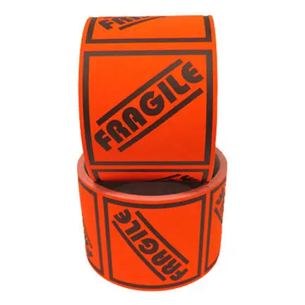 Etiquettes, avec inscription « Fragile », 2 ½" x 2 ½" (100)-S&P Le magasin des Commerçants