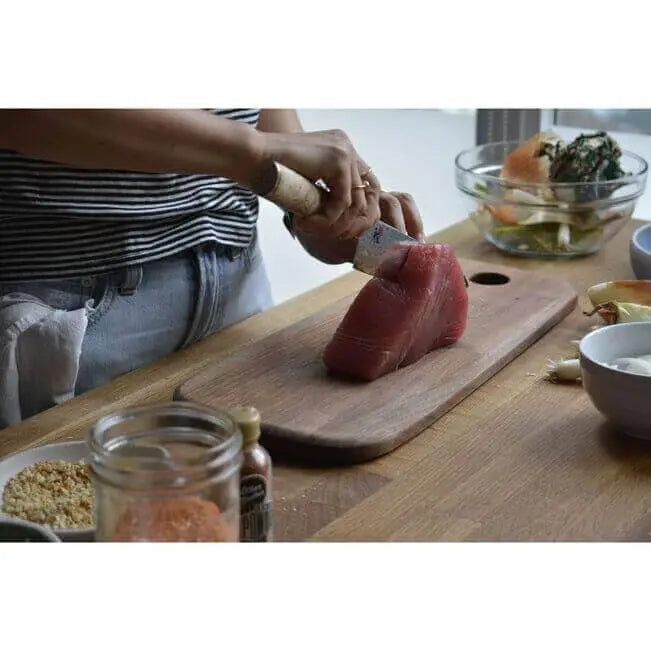 Miyabi Santoku Knife 7" – Birchwood, 5000 MCD Series Ginza Steel
