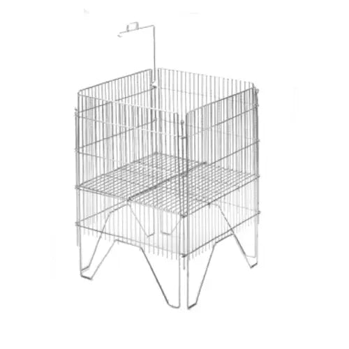 Panier d'étalage, nickel chrome S&P Le magasin des Commerçants
