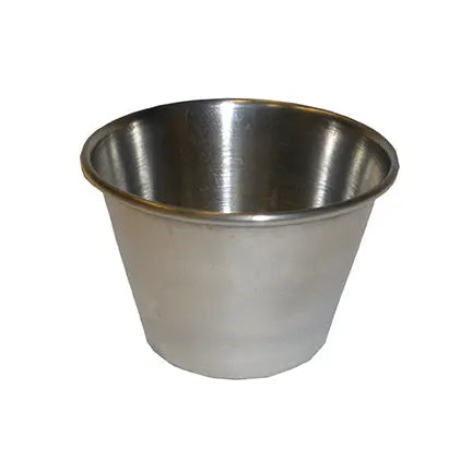 Récipient rond en acier inoxydable pour sauce-S&P Le magasin des Commerçants