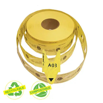 Billets jaunes alpha-numériques (3 000/rl) D80RG-S&P Le magasin des Commerçants