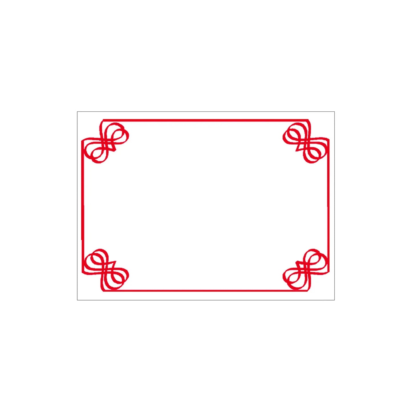 Carte plastifiée, blanc/rouge, 3" x 4"-S&P Le magasin des Commerçants