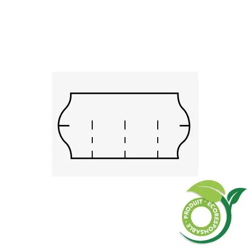 Étiquettes Meto, recyclable, 22 x 12 mm (21,000) S&P Le magasin des Commerçants