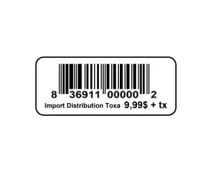 Étiquettes rectangulaires, blanc S&P Le magasin des Commerçants