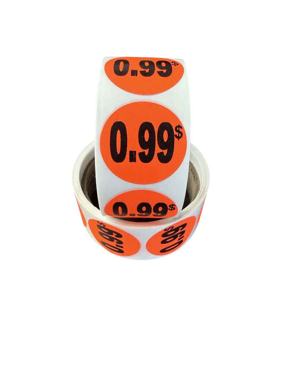 Étiquettes rondes, avec inscription « 0,99 $ », 1 ½" (200) S&P Le magasin des Commerçants