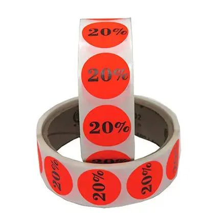 Étiquettes rondes, avec inscription « 15 % », 1 (200/rl) S&P Le magasin des Commerçants