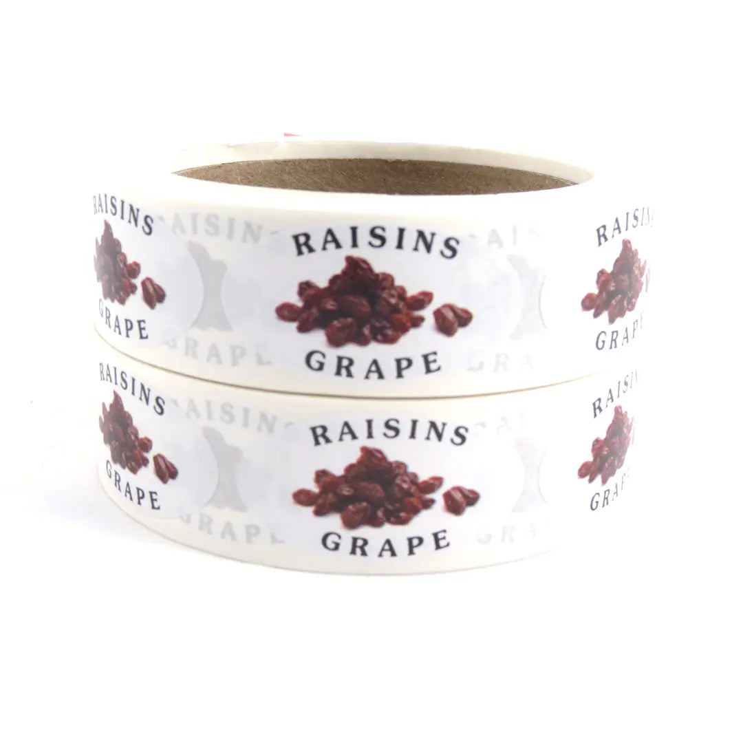 Étiquettes ovales, avec inscription « Raisins », 1" x 1 7/8" (500)-S&P Le magasin des Commerçants