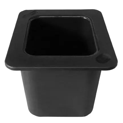 Contenant carré pour crème, noir, 6 3/8” x 6 ¾” x 6”-S&P Le magasin des Commerçants