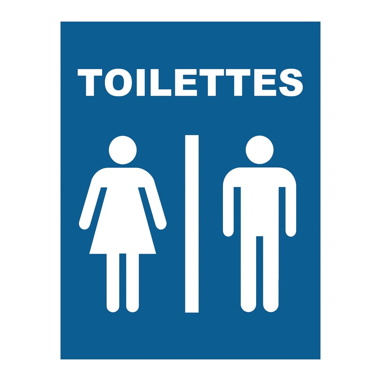 Affiche plastifiée pour toilettes 5" x 6.5"