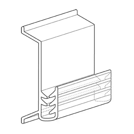 Agrafe en plastique pour tablette, transparent, 1"-S&P Le magasin des Commerçants