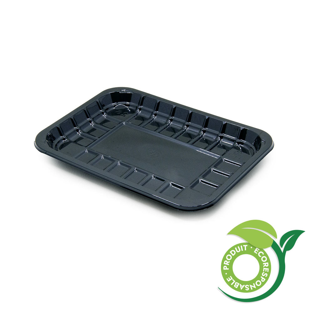 Barquette plastique PET Noir