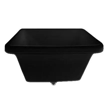 Bac noir à glace Rubbermaid noir sur roulettes