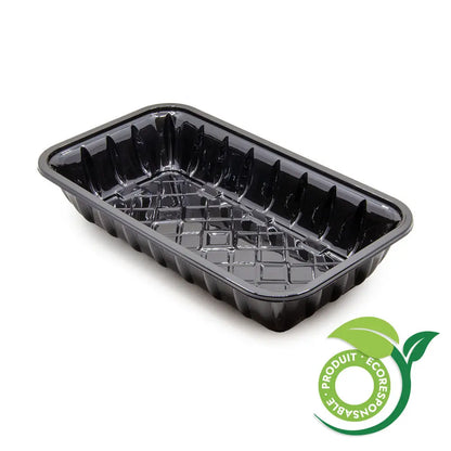Barquette plastique PET Noir