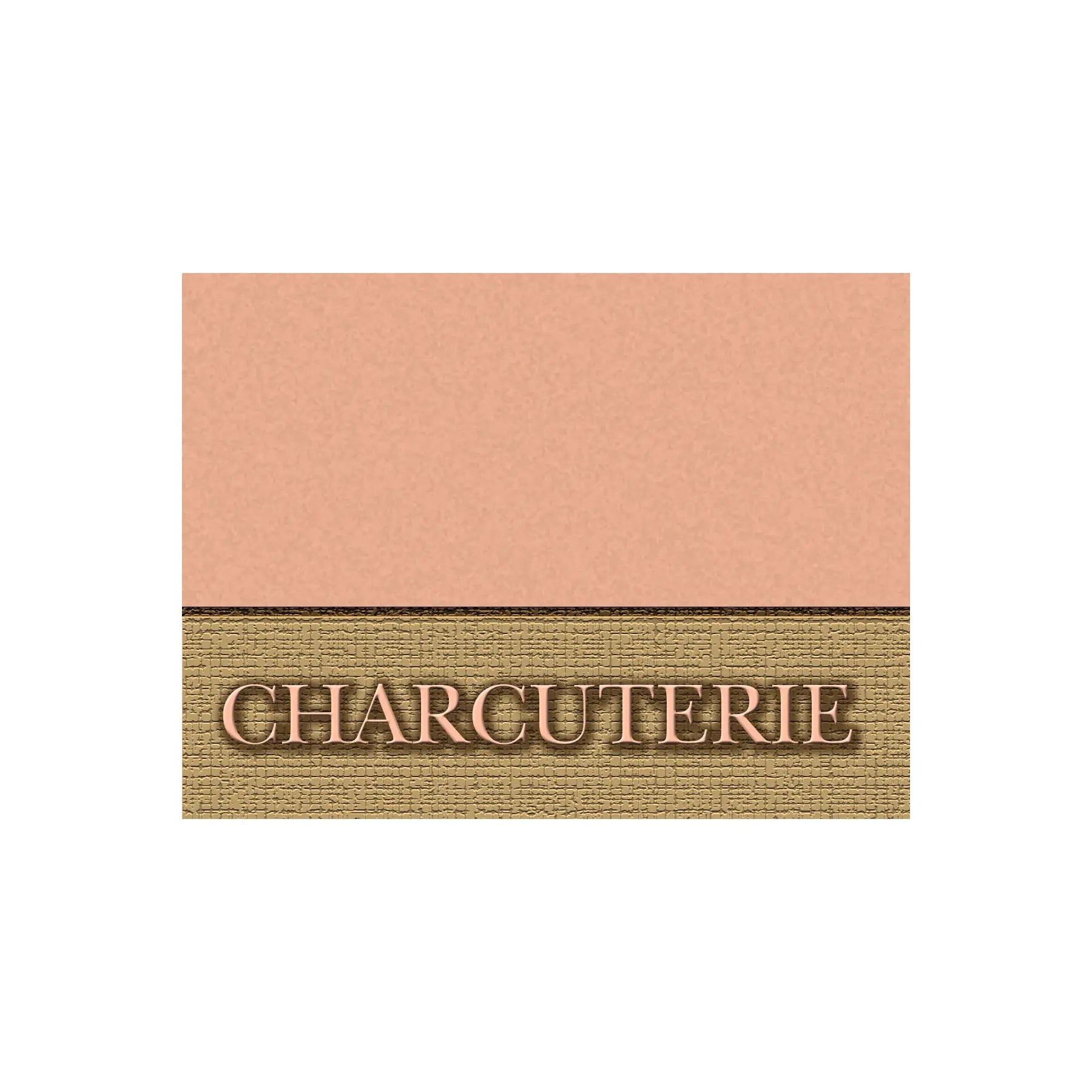 Carte plastifiée, « Charcuterie » S&P Le magasin des Commerçants