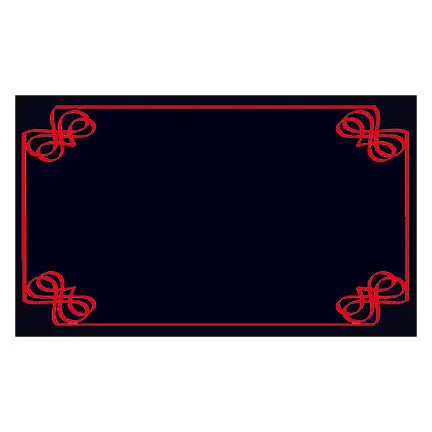 Carte plastifiée, noir/rouge S&P Le magasin des Commerçants