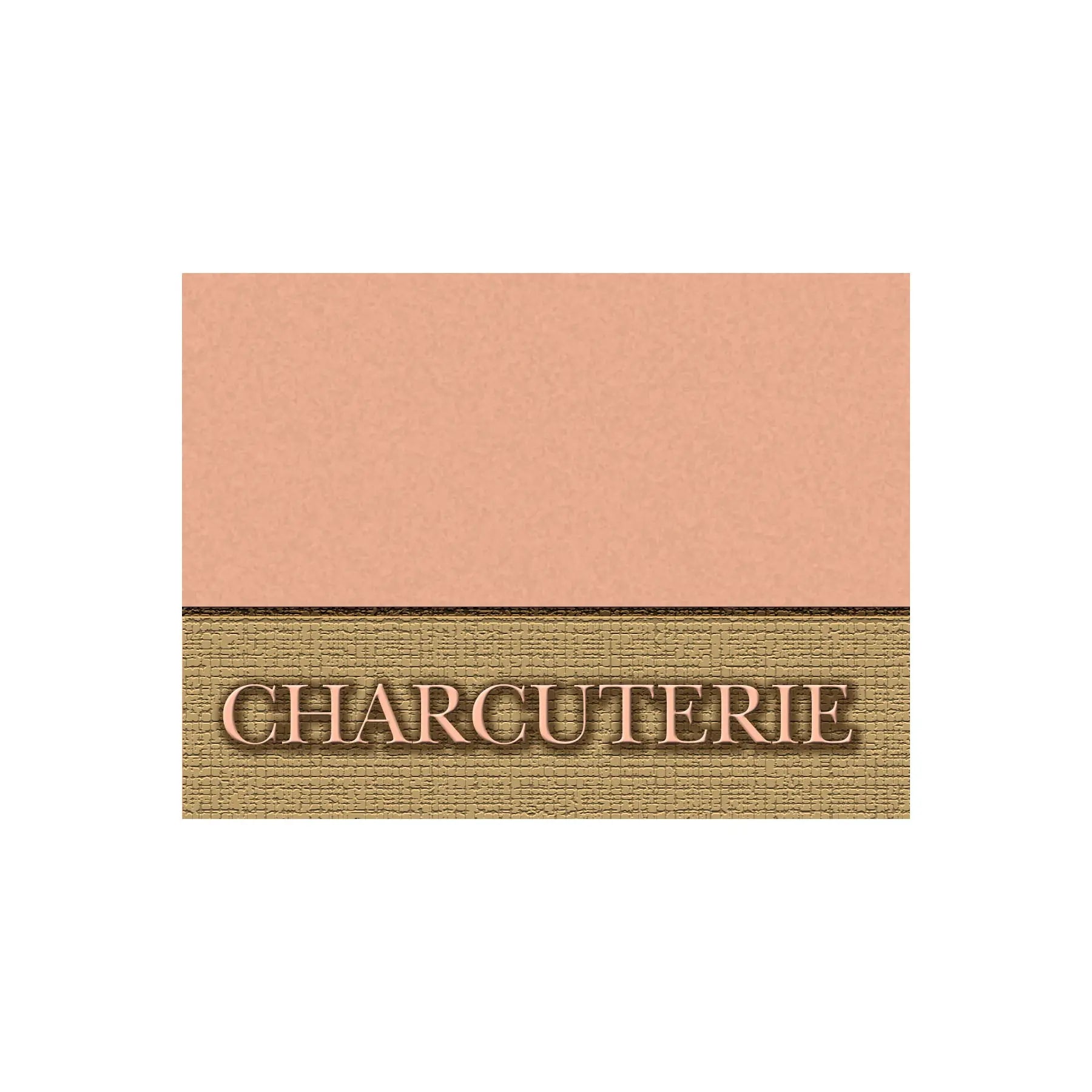 Carte plastifiée, « Charcuterie », 3" x 4"-S&P Le magasin des Commerçants