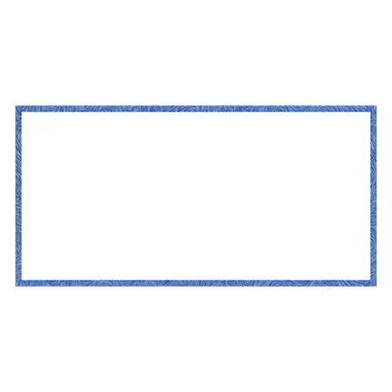 Carte plastifiée, blanc avec bordure bleue, 2" x 4"-S&P Le magasin des Commerçants