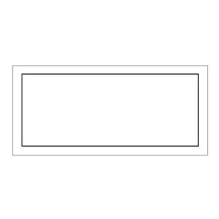 Carte plastifiée, blanche bordure noire, 2" x 4"-S&P Le magasin des Commerçants