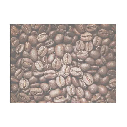 Carte plastifiée, fond grains de café, 3'' x 4"-S&P Le magasin des Commerçants