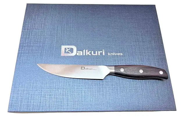 Couteau à steak lame lisse manche bois riveté - S&P Le magasin des Commerçants