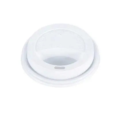 Couvercle pour verre café – 6 oz et 8 oz – Blanc – 1000 unités – Recyclable S&P Le magasin des Commerçants