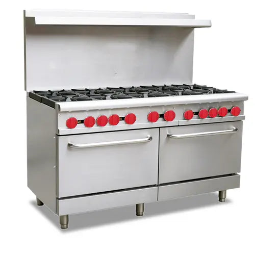 Cuisinière pro 60″ – gaz naturel, 10 brûleurs, 2 fours S&P Le magasin des Commerçants