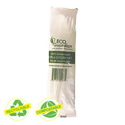 Set de couverts / ustensiles biodégradable (400)-S&P Le magasin des Commerçants