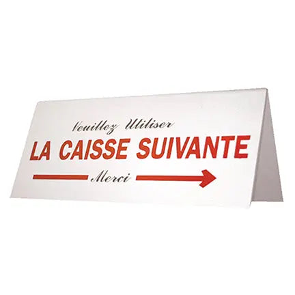 Enseigne « Caisse Suivante » 9"-S&P Le magasin des Commerçants