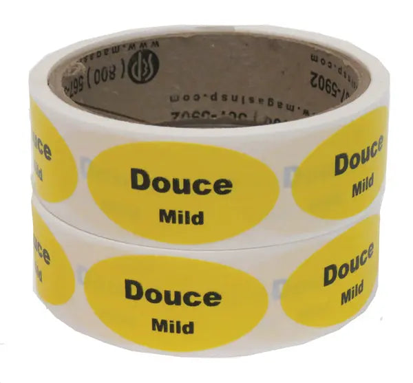 Etiquette ovales -  1 ³⁄₄" × 1" - 200/rouleau S&P Le magasin des Commerçants