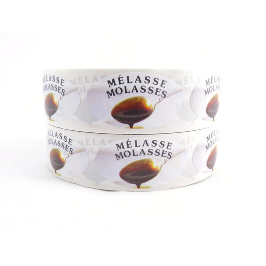 Etiquette ovales - 1" x 1 7/8" - 500/rouleau S&P Le magasin des Commerçants