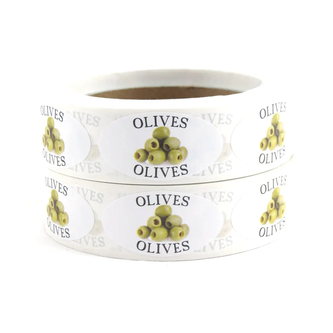 Etiquette ovales - 1" x 1 7/8" - 500/rouleau S&P Le magasin des Commerçants
