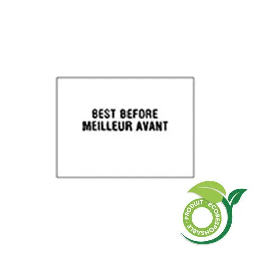 Étiquettes Garvey pour 2266, 2277, 2288, « meilleur avant », blanches (9 000), recyclable-S&P Le magasin des Commerçants