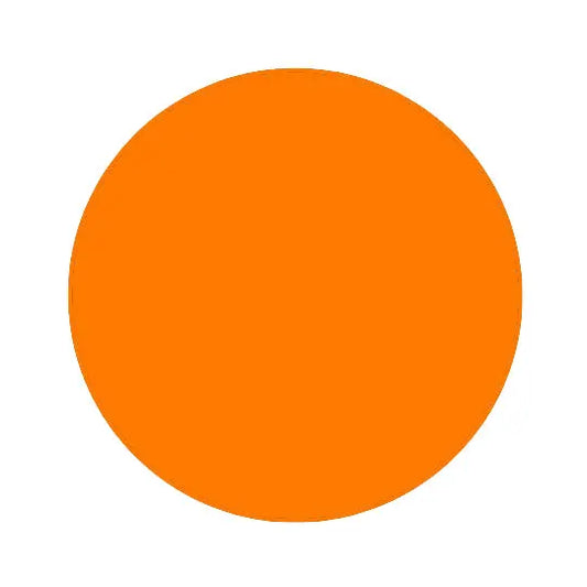 Étiquettes rondes, orange fluorescent, 1" (500)-S&P Le magasin des Commerçants