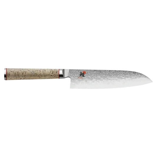 Miyabi Santoku Knife 7" – Birchwood, 5000 MCD Series Ginza Steel