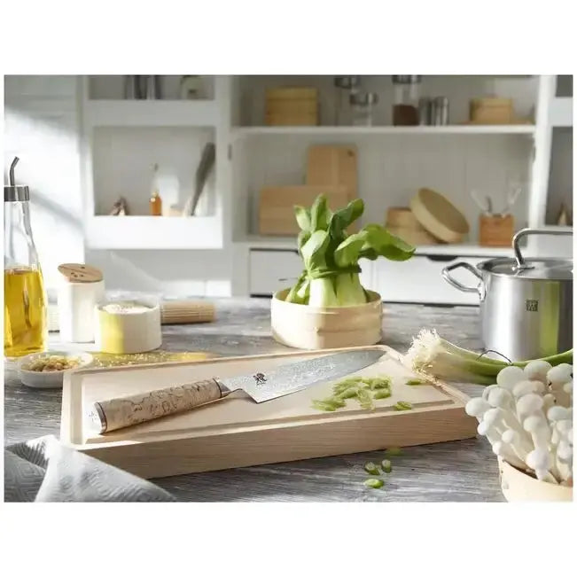 Miyabi Santoku Knife 7" – Birchwood, 5000 MCD Series Ginza Steel