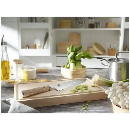 Miyabi Santoku Knife 7" – Birchwood, 5000 MCD Series Ginza Steel