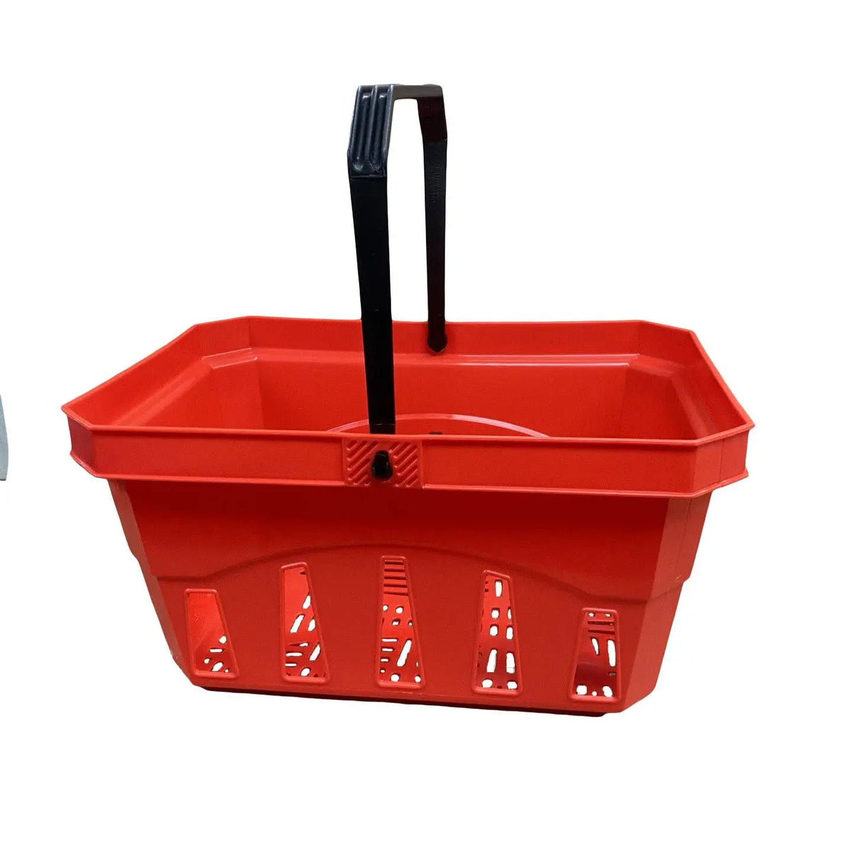 Folpus Panier De Courses Métallique Noir – Grand Panier Épicerie En Fil Robuste Avec Poignées, Idéal Supermarché Et Rangement Maison