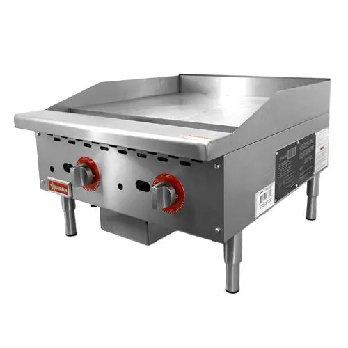Plaque de cuisson à gaz 24" – 2 brûleurs, 56 000 S&P Le magasin des Commerçants
