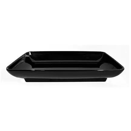Plateau rectangulaire noir 14 x 8 x 2 pouces capacité 2.5 qt S&P Le magasin des Commerçants
