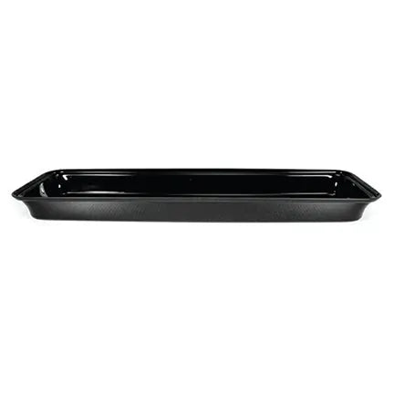 Plateau rectangulaire noir 24 x 6 x 2 pouces pour présentation alimentaire S&P Le magasin des Commerçants